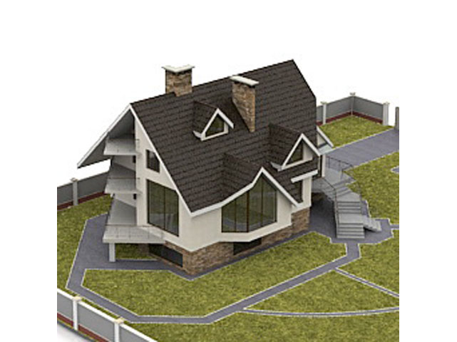 Free House N 3D model_2_1 For Architecture 3Ds Max Model Download